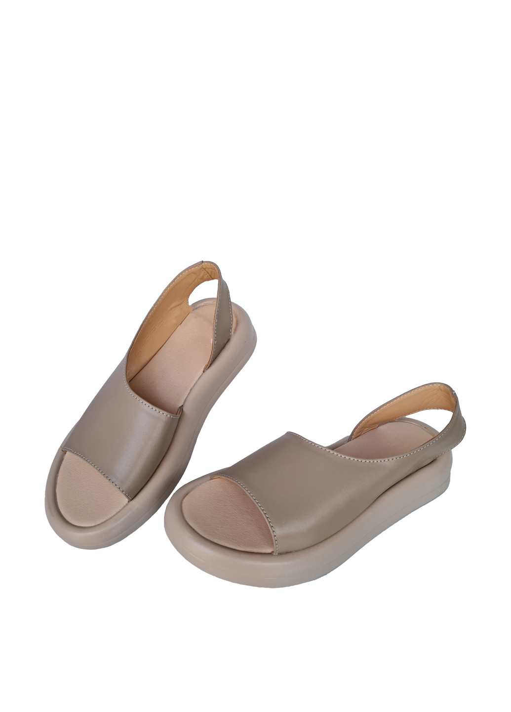 Бежевые босоножки Donna без застежки