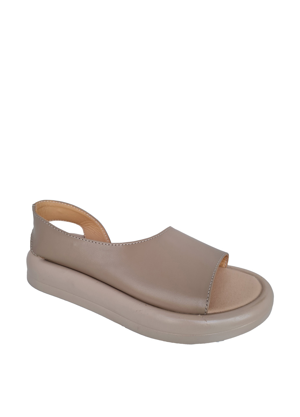 Бежевые босоножки Donna без застежки