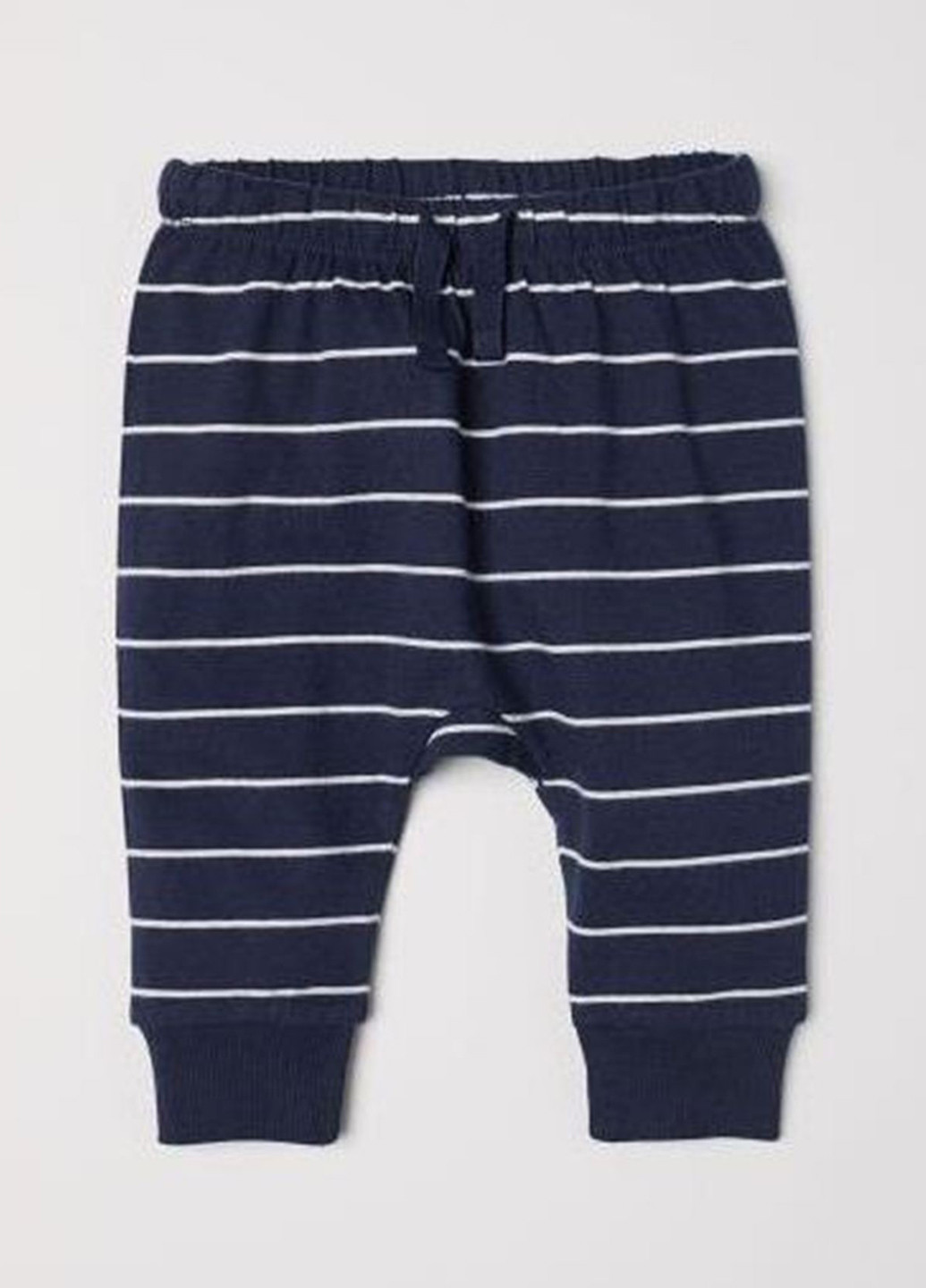 Синие кэжуал демисезонные брюки H&M