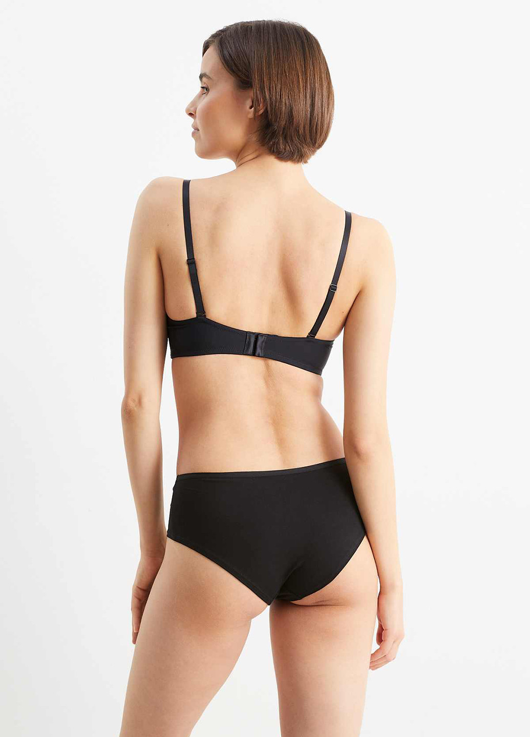 Чорний балконет бюстгальтер C&A з кісточками поліамід