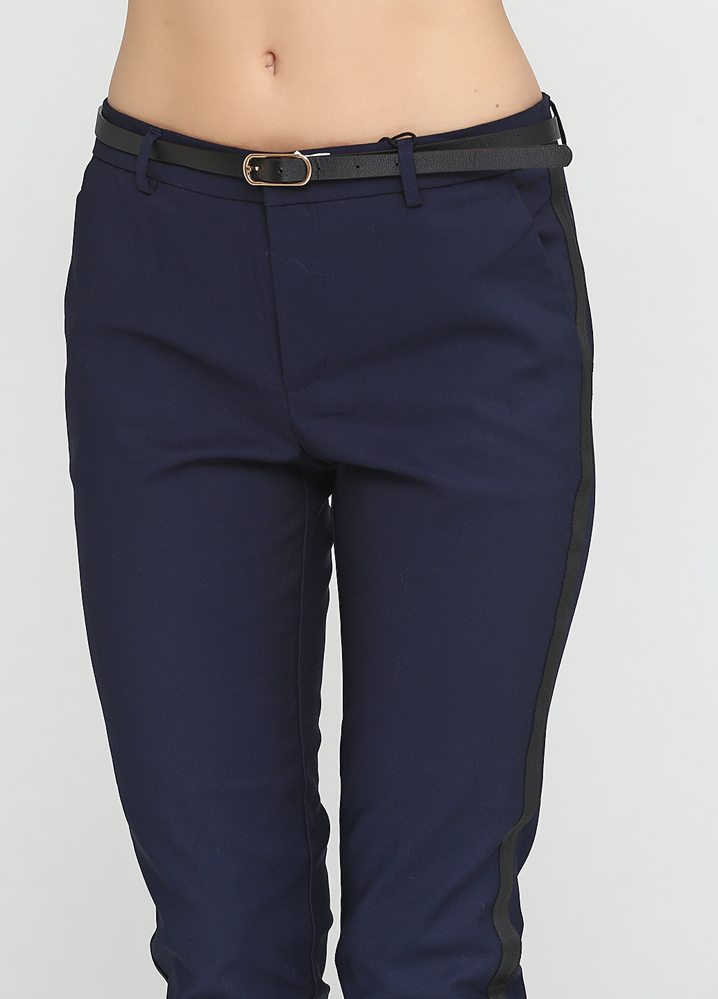 Темно-синие кэжуал демисезонные брюки Tally Weijl