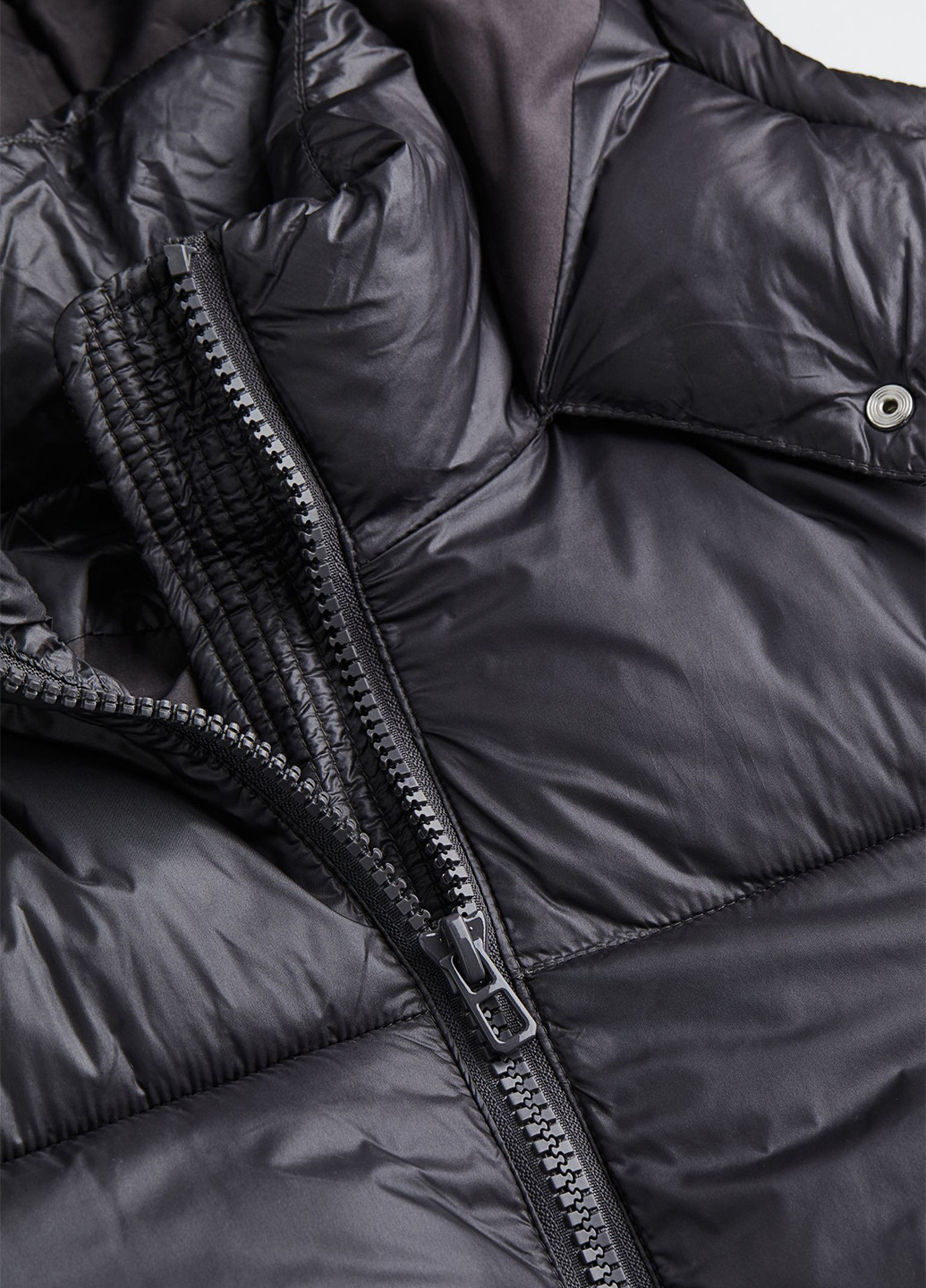Темно-сіра демісезонна куртка продовжена вільного крою H&M