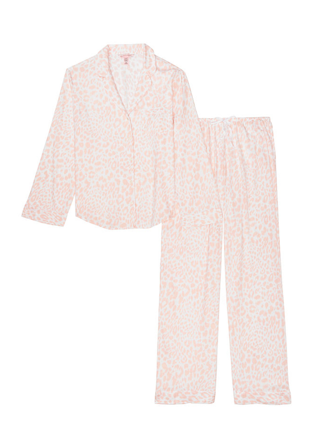 Розовая всесезон пижама (рубашка, брюки) реглан + брюки Victoria's Secret