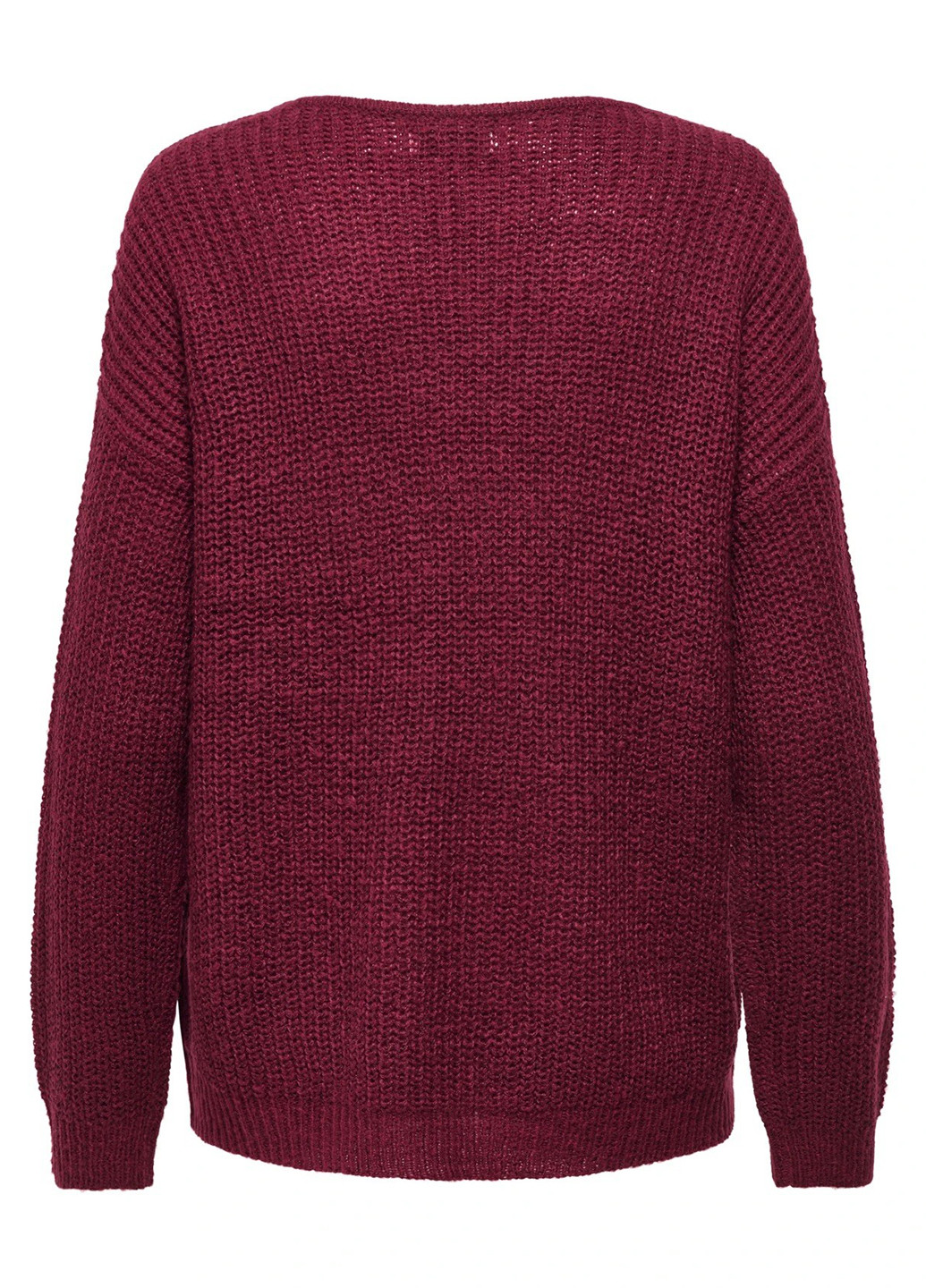 Бордовий демісезонний пуловер пуловер Only