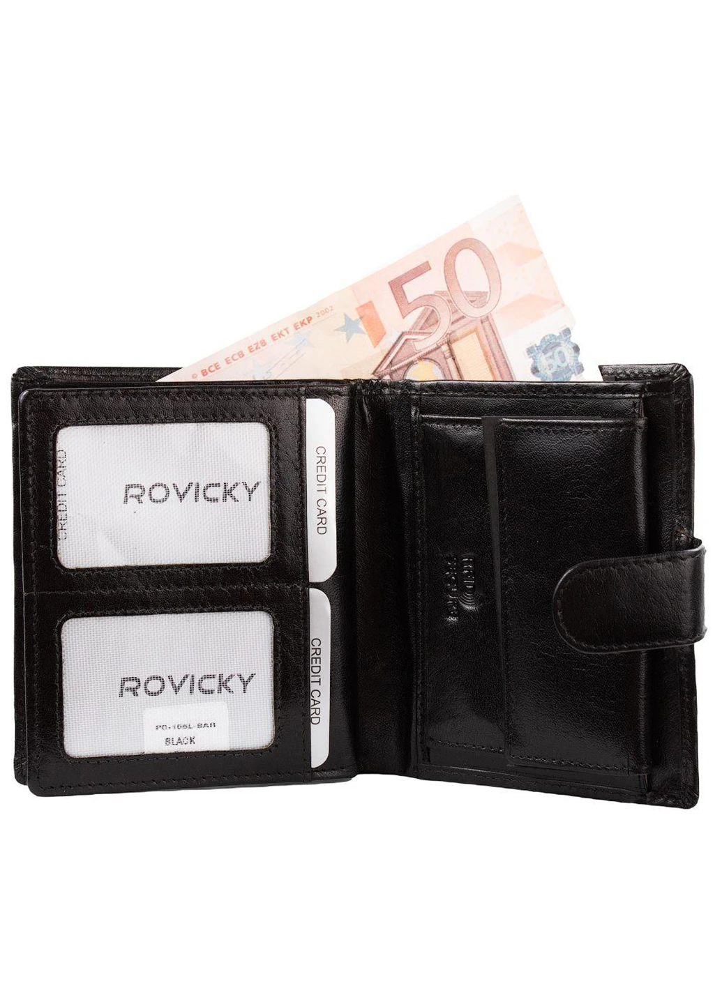 Мужское кожаное портмоне 10х12х2,5 см Rovicky (232988958)