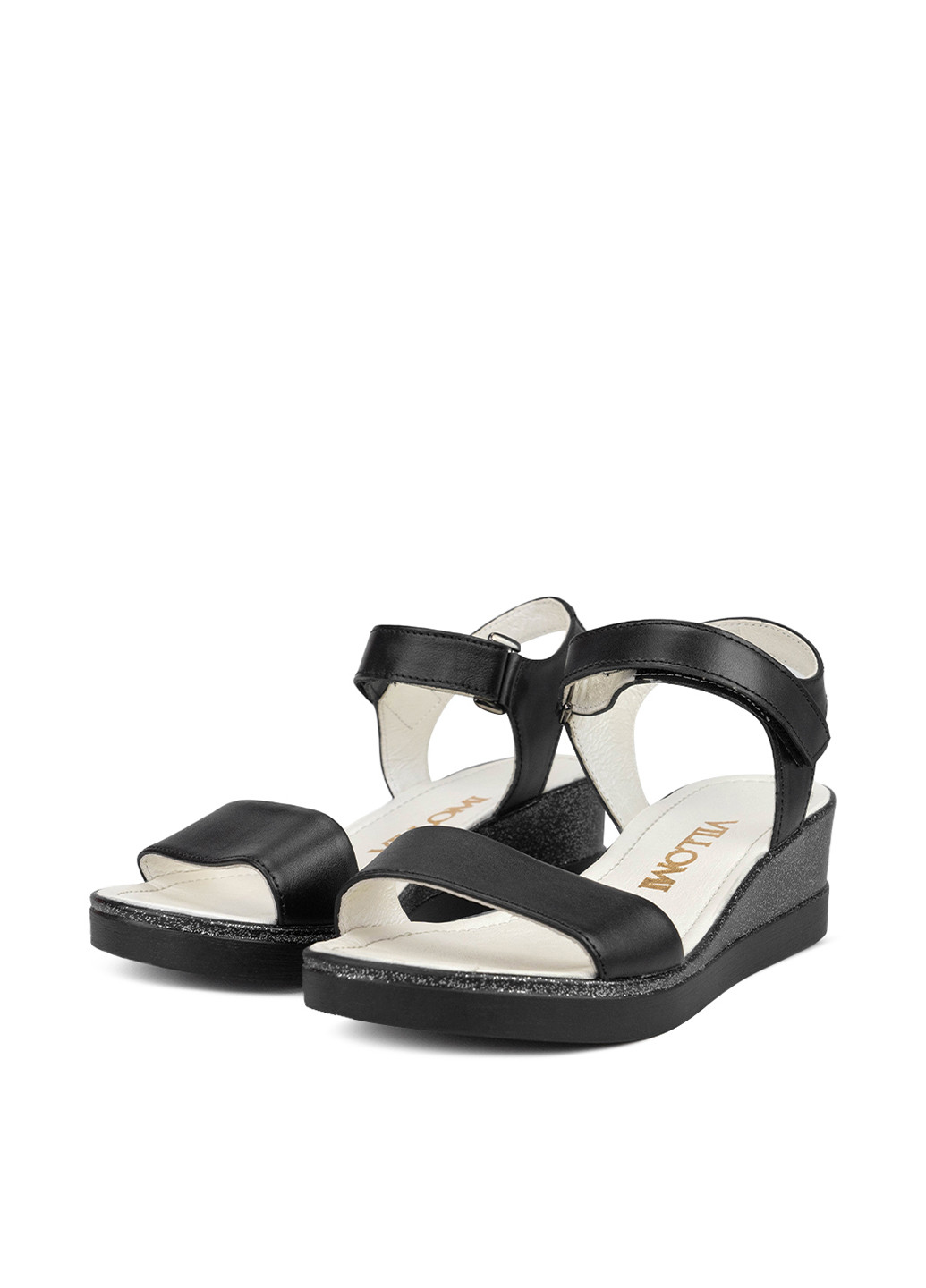 Черные босоножки vm villomi на липучке