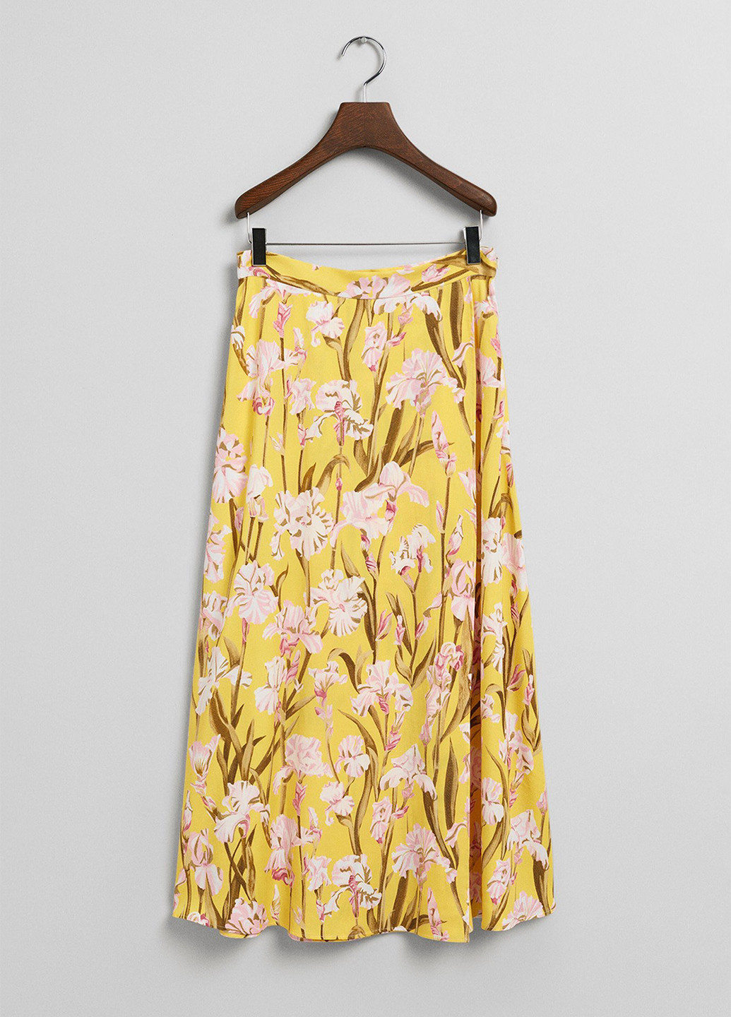 Желтая кэжуал цветочной расцветки юбка Gant а-силуэта (трапеция)