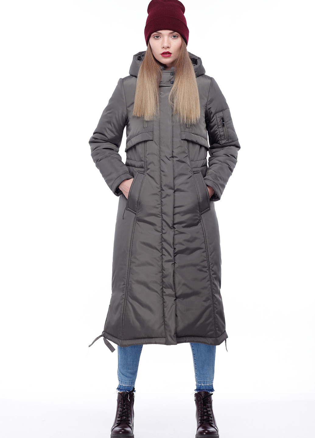 Оливкова (хакі) зимня куртка Origa