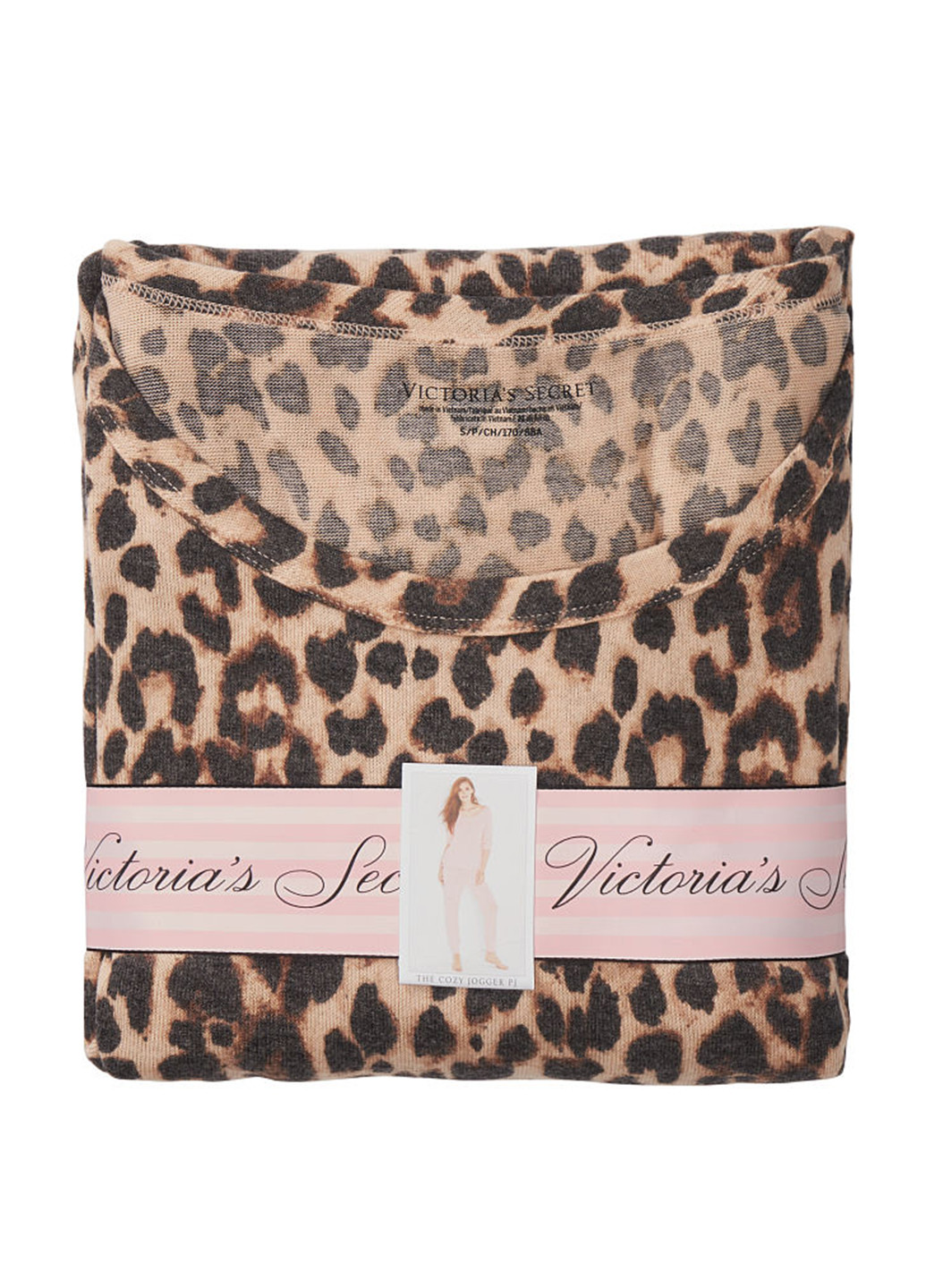 Коричневая всесезон пижама (лонгслив, брюки) лонгслив + брюки Victoria's Secret