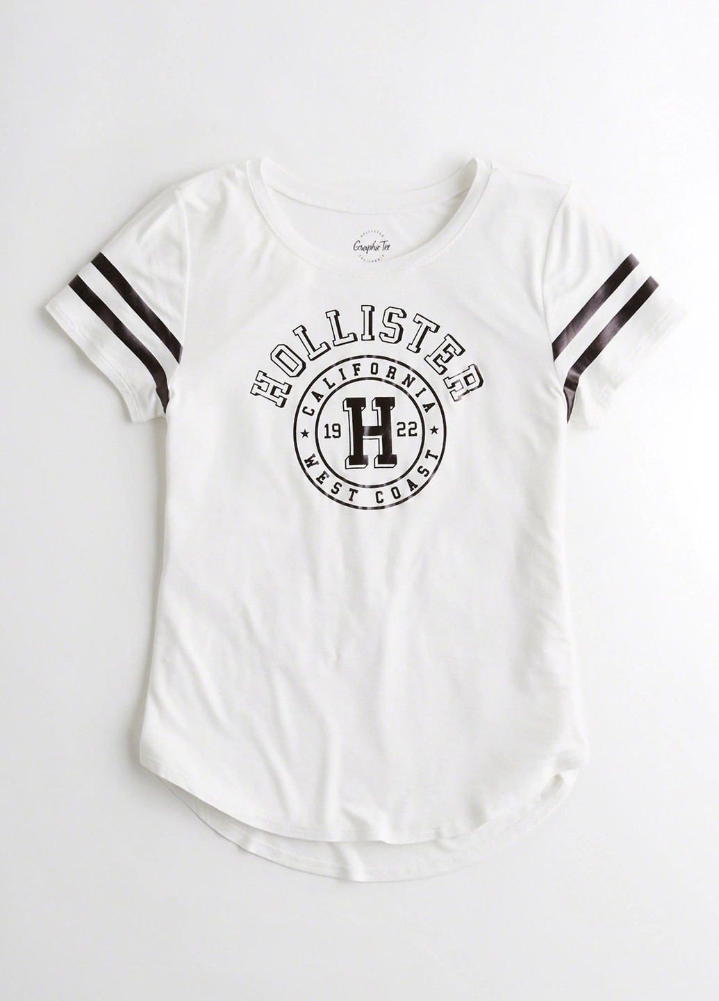 Біла літня футболка Hollister