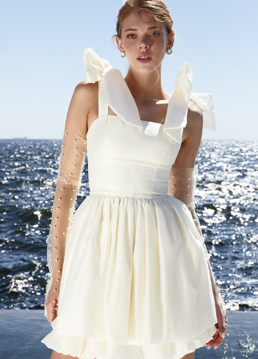 Молочна кежуал сукня кльош, бебі долл Gepur однотонна