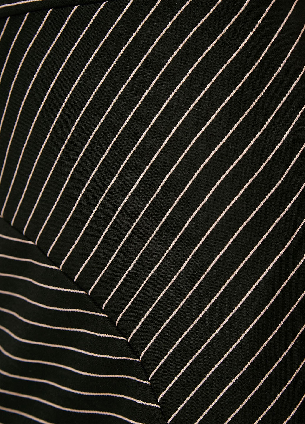 Черно-белая кэжуал в полоску юбка KOTON а-силуэта (трапеция)