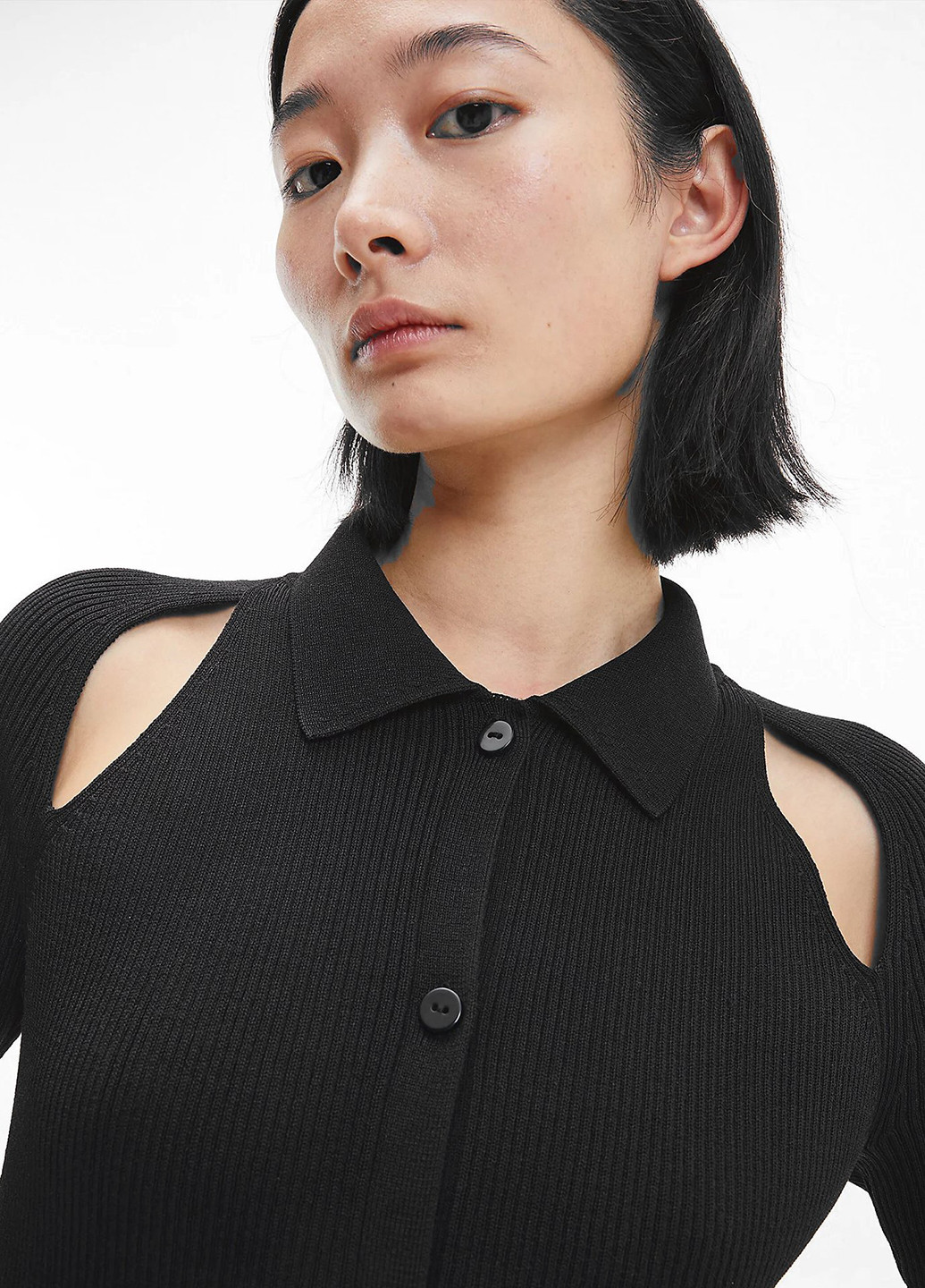 Чорна кежуал сукня сукня-сорочка Calvin Klein однотонна