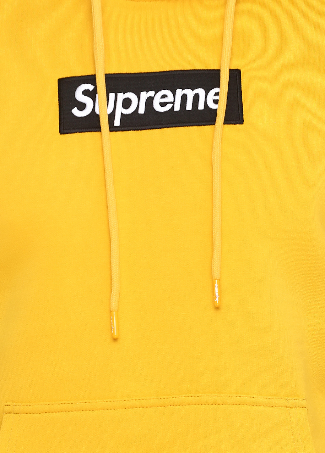 Худи Supreme логотипы жёлтые кэжуалы трикотаж
