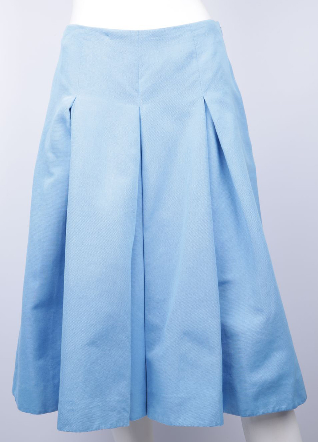 Темно-голубая кэжуал однотонная юбка Ralph Lauren клешированная