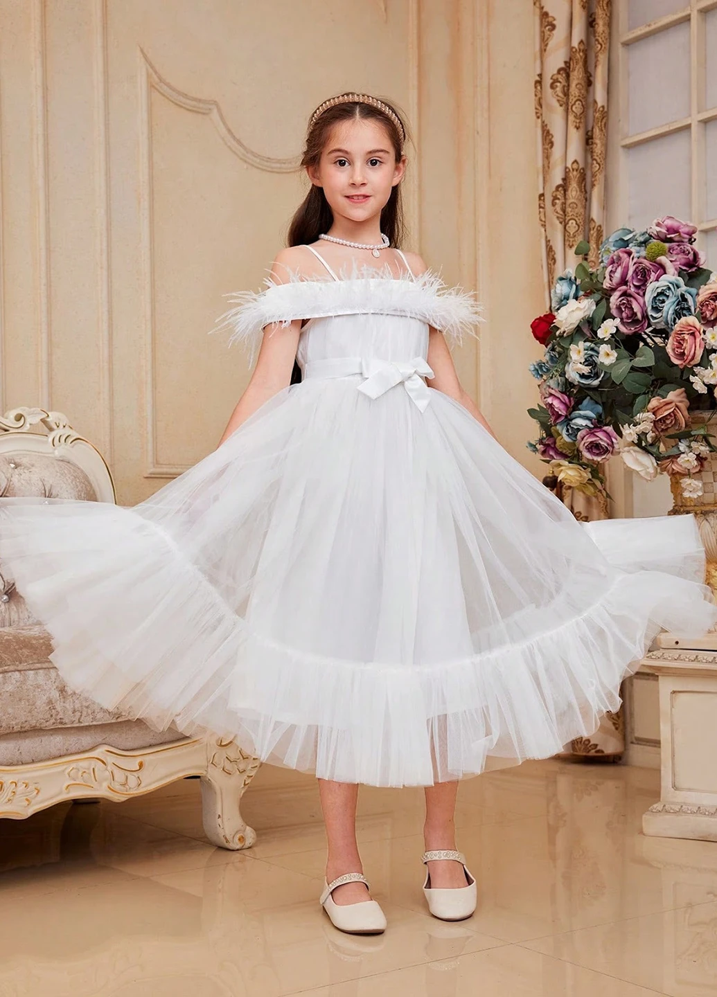 Біла сукня SHEIN (330611619)
