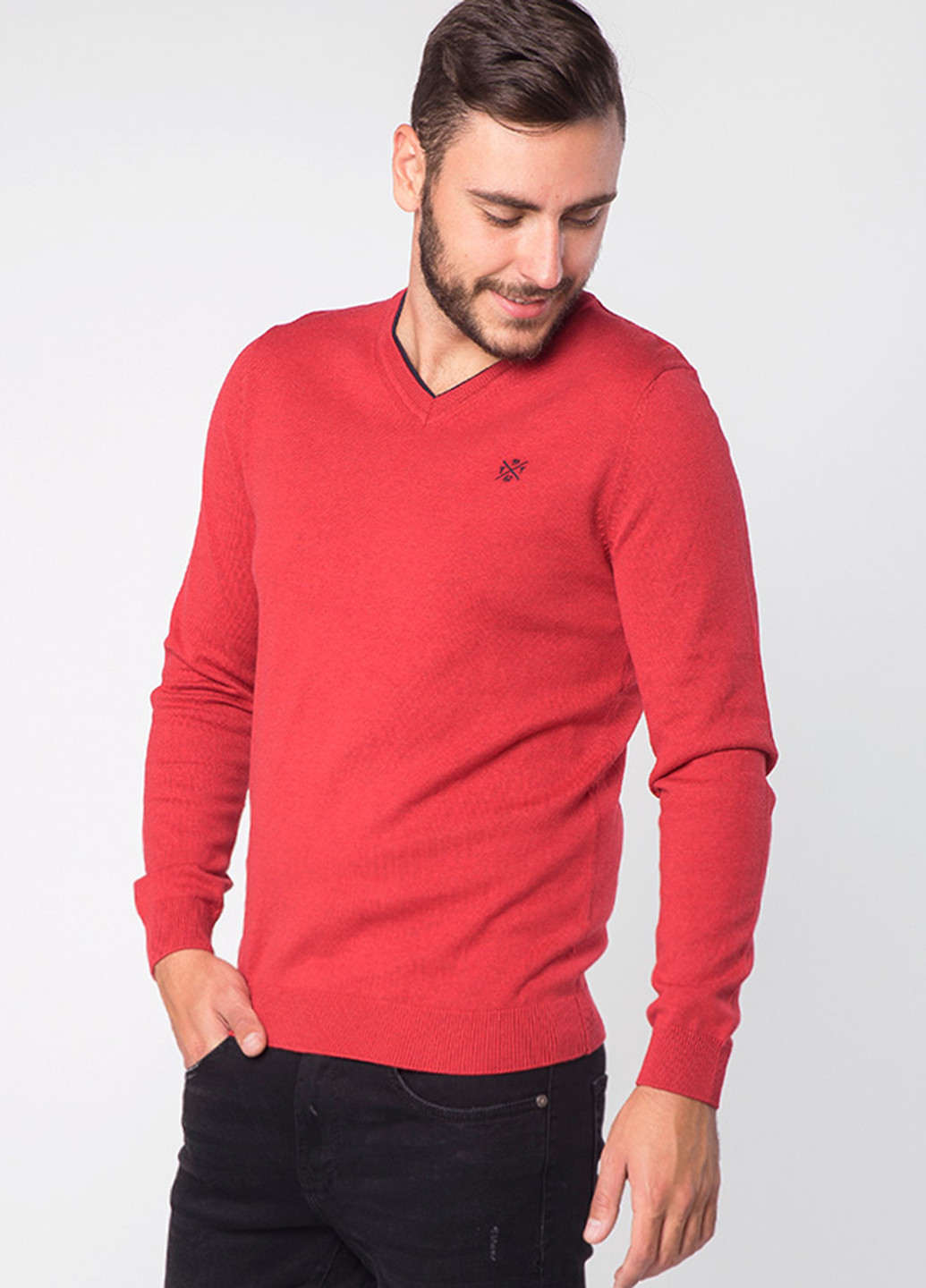 Коралловый демисезонный пуловер пуловер Tom Tailor