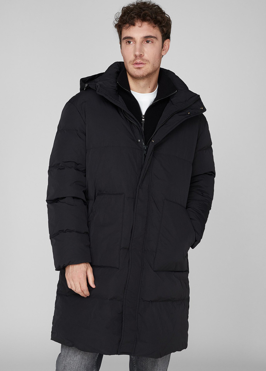 Чорний зимній Пуховик PRPY