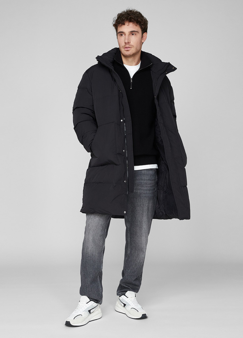 Чорний зимній Пуховик PRPY