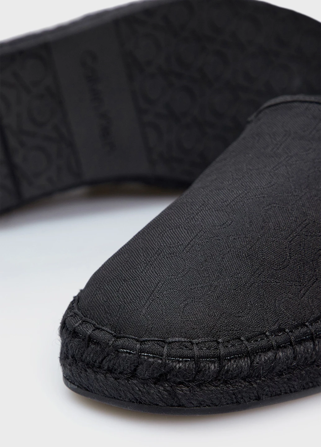 чорні еспадрилі Calvin Klein однотонний (328000788)
