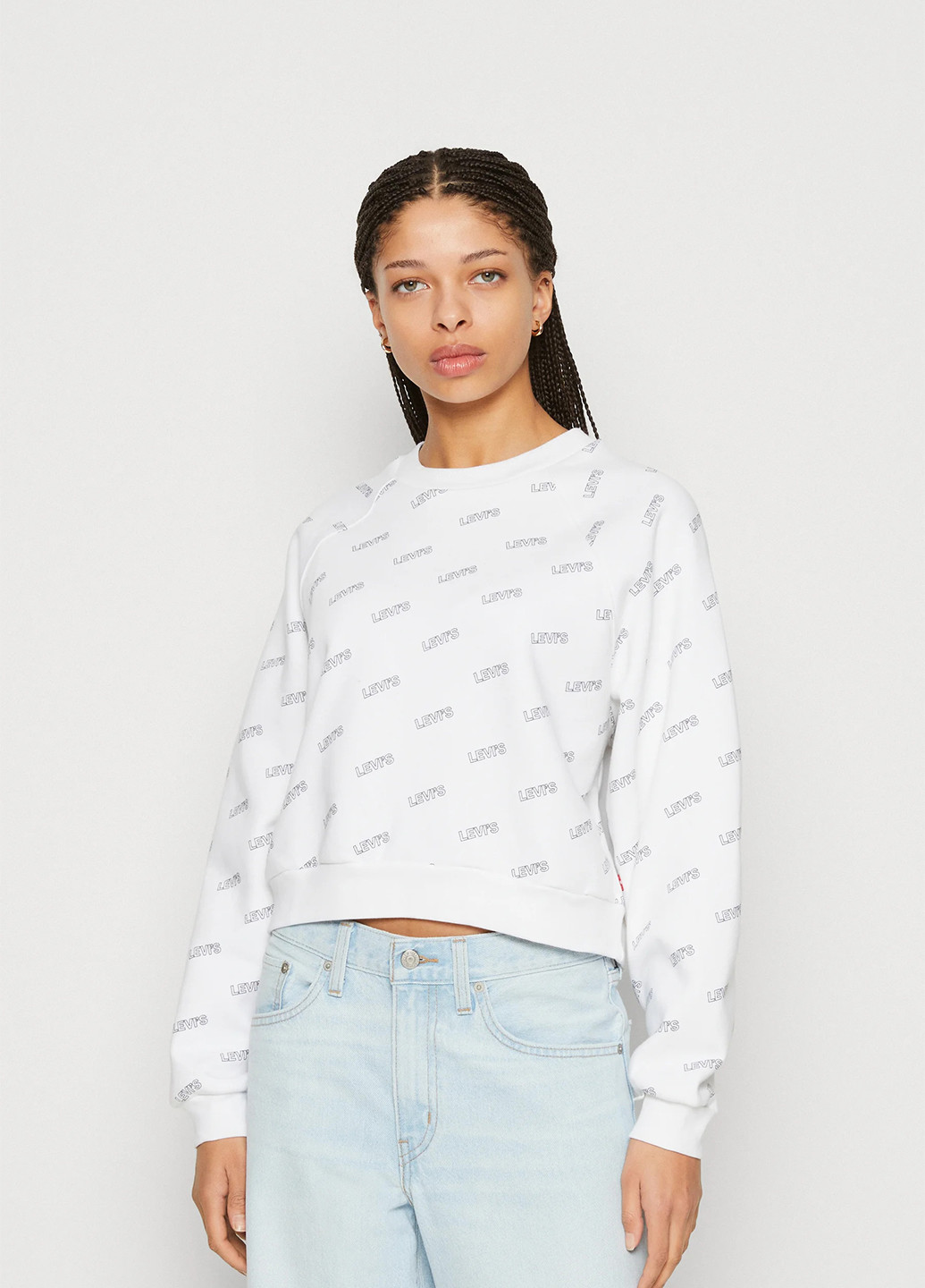 Білий світшот Levi's логотип без декору (264296003)