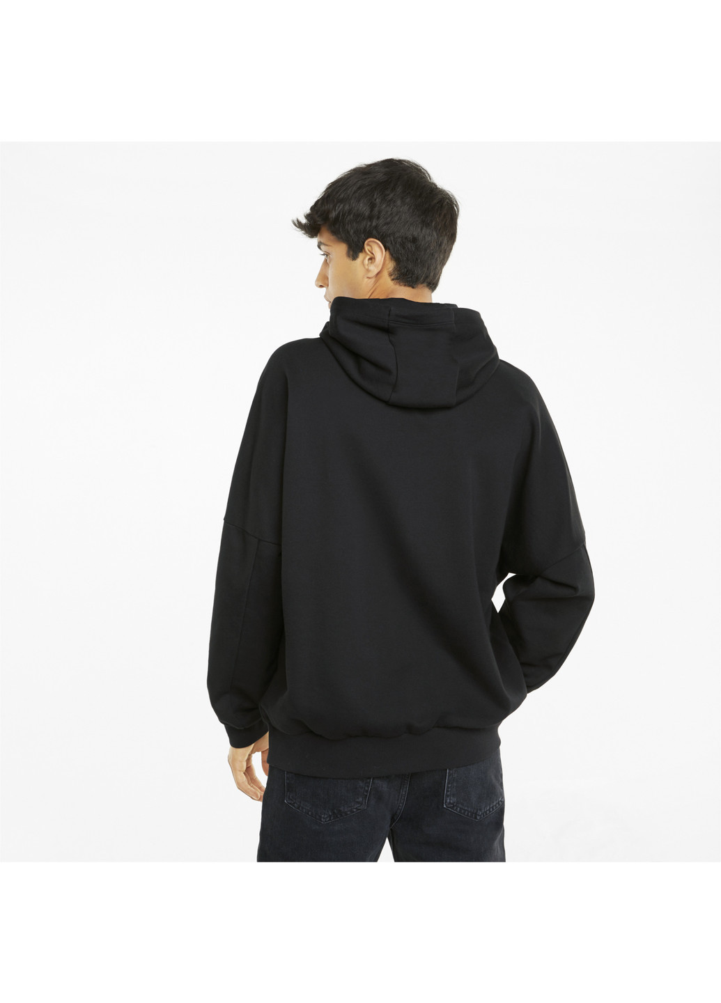 Черная толстовка mercedes f1 men's street hoodie Puma