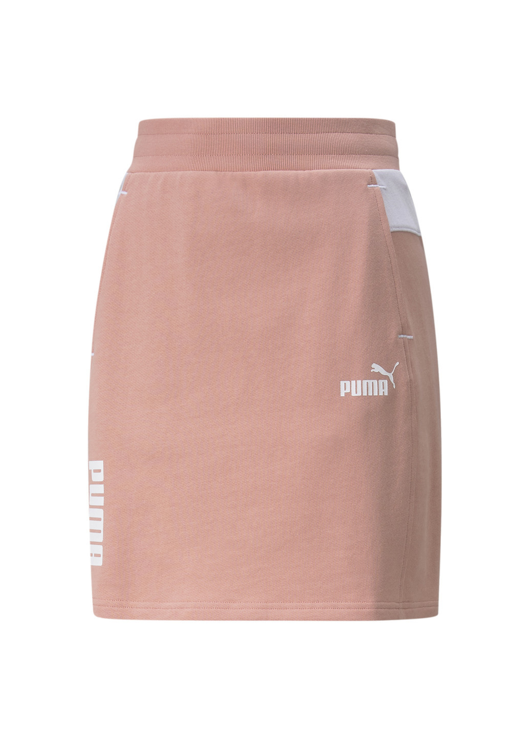 Розовая спортивная однотонная юбка Puma