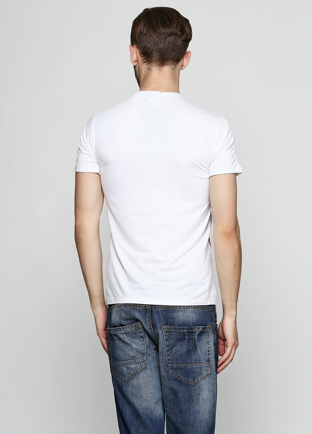Белая демисезонная футболка с коротким рукавом Barocello