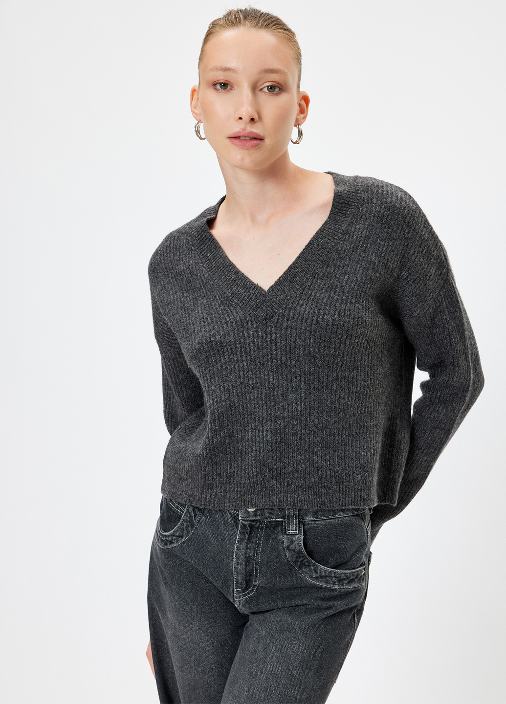 Темно-сірий демісезонний пуловер пуловер KOTON