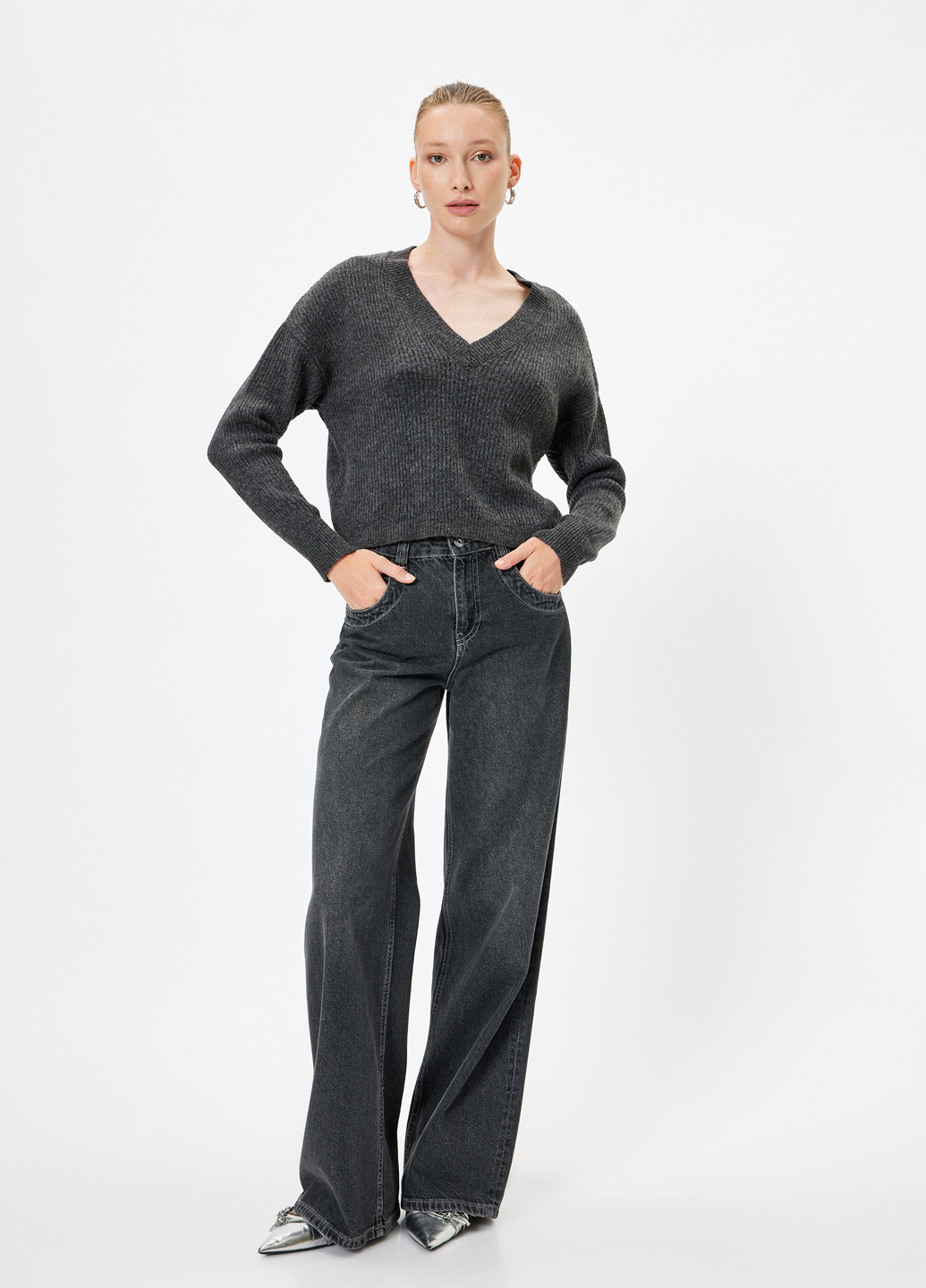 Темно-сірий демісезонний пуловер пуловер KOTON