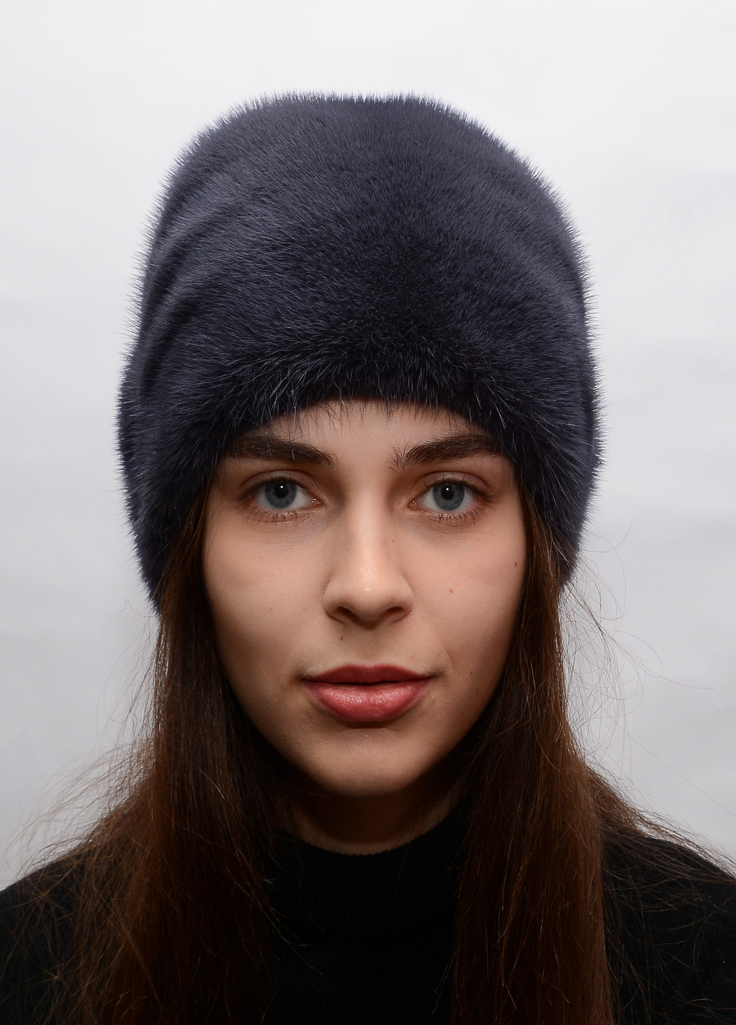 Женская норковая зимняя шапка кубанка Меховой Стиль коса (203038786)