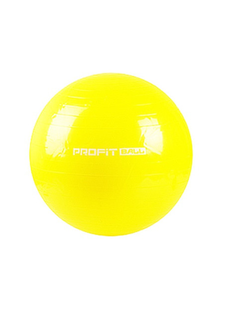 М'яч для фітнесу Profit Ball 75 см жовтий (фітбол, гімнастичний м'яч для вагітних) PB-75-Y EasyFit жовтий