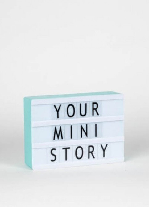 Ментоловый Лайтбокс А6. Lightbox 80 букв No Brand (252821803)