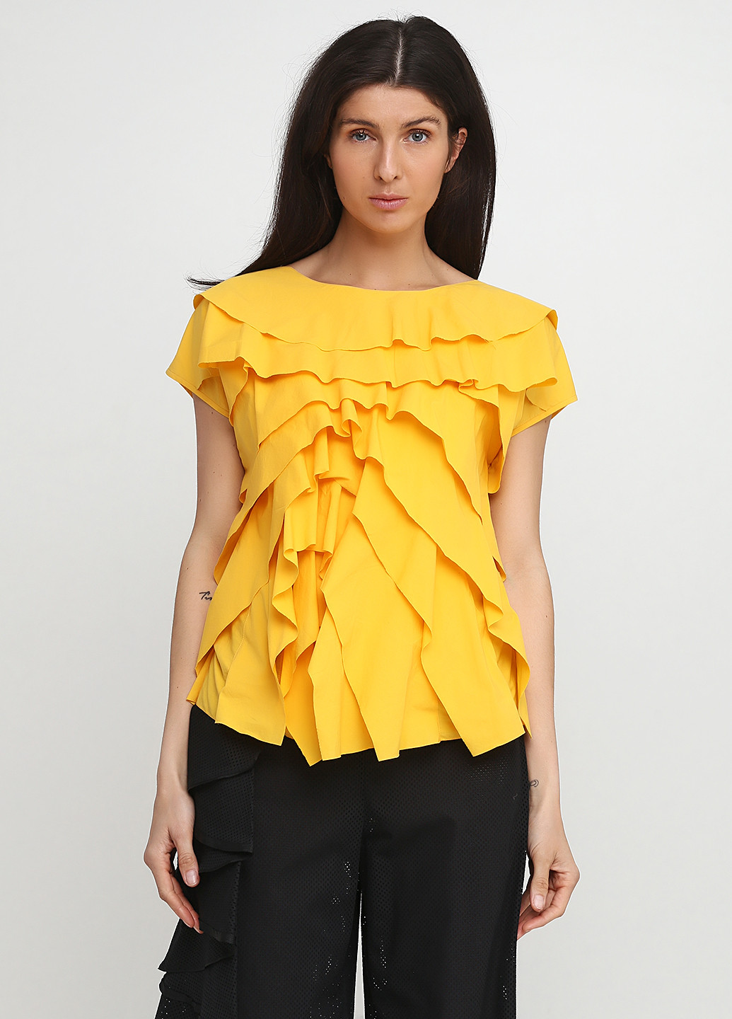 Желтая летняя блуза Podolyan
