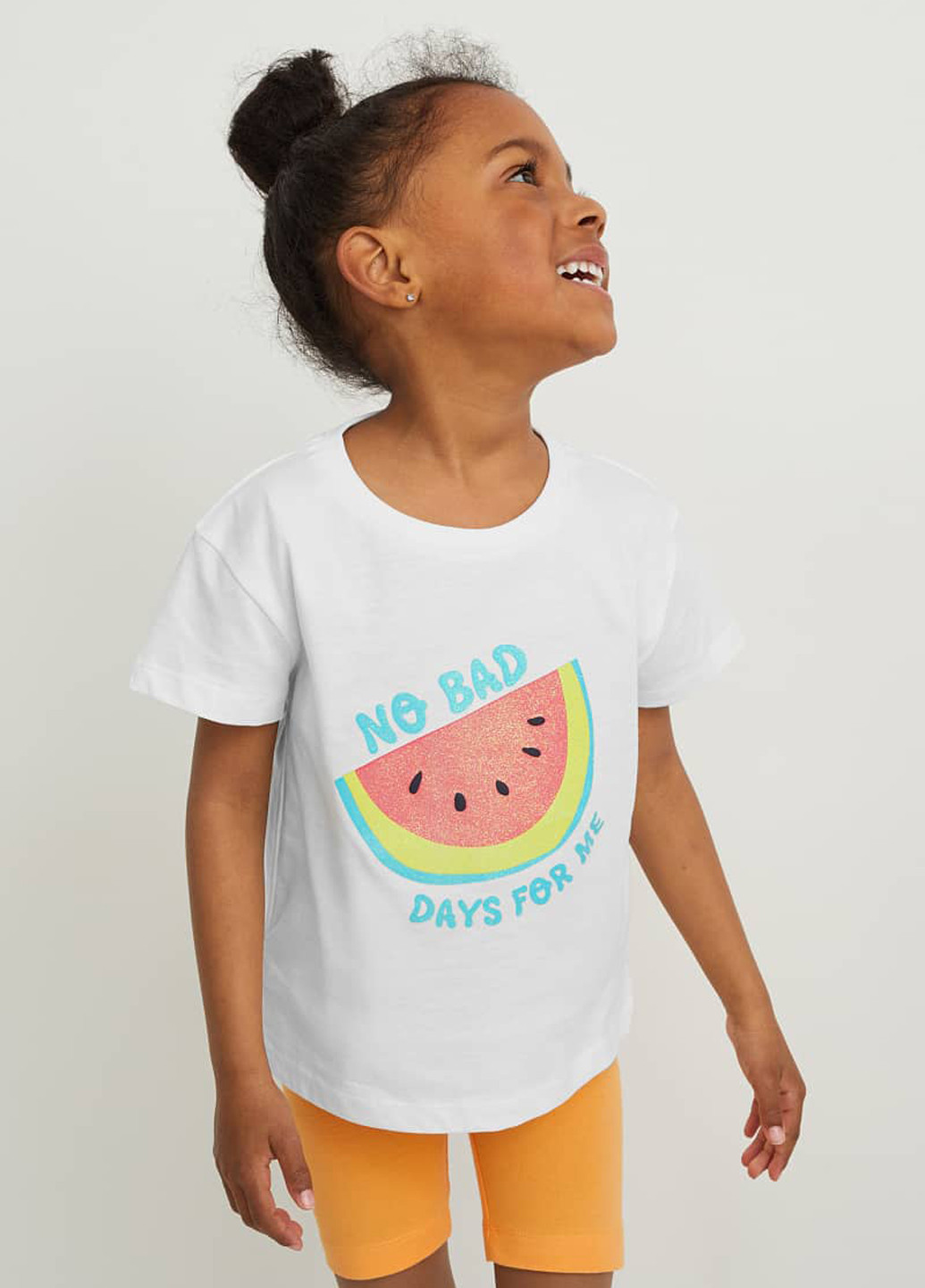 Комбинированная летняя футболка (2 шт.) C&A