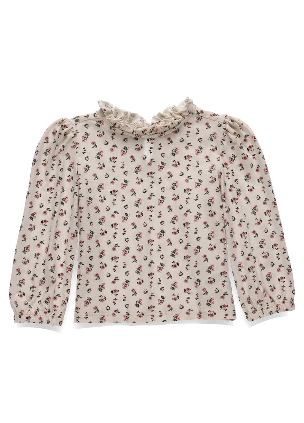 Молочная цветочной расцветки блузка C&A демисезонная