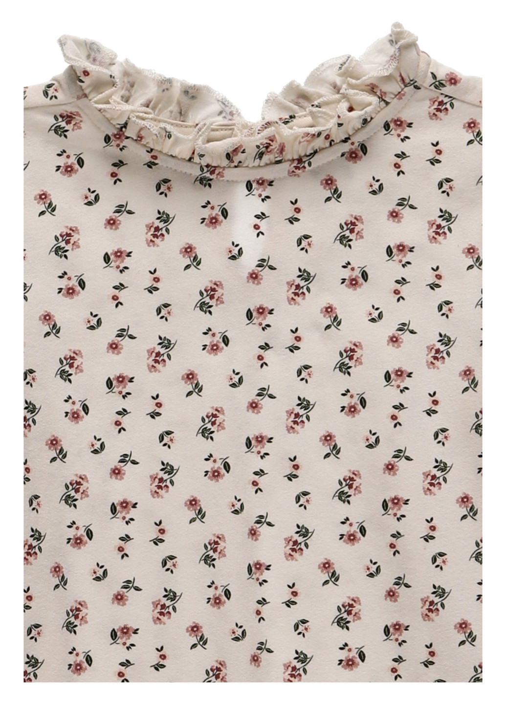 Молочная цветочной расцветки блузка C&A демисезонная