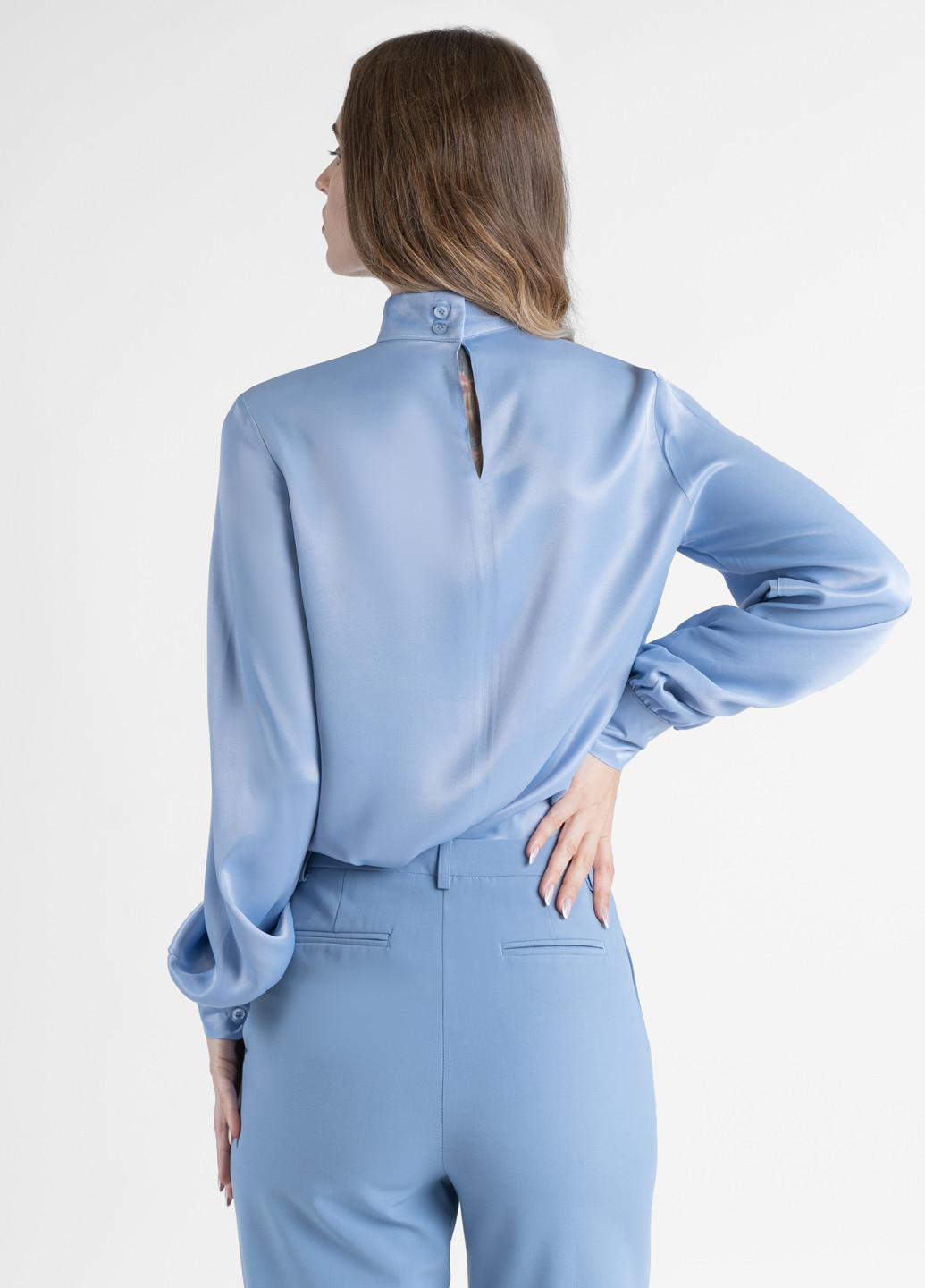 Голубая зимняя блуза женская Arber Emy