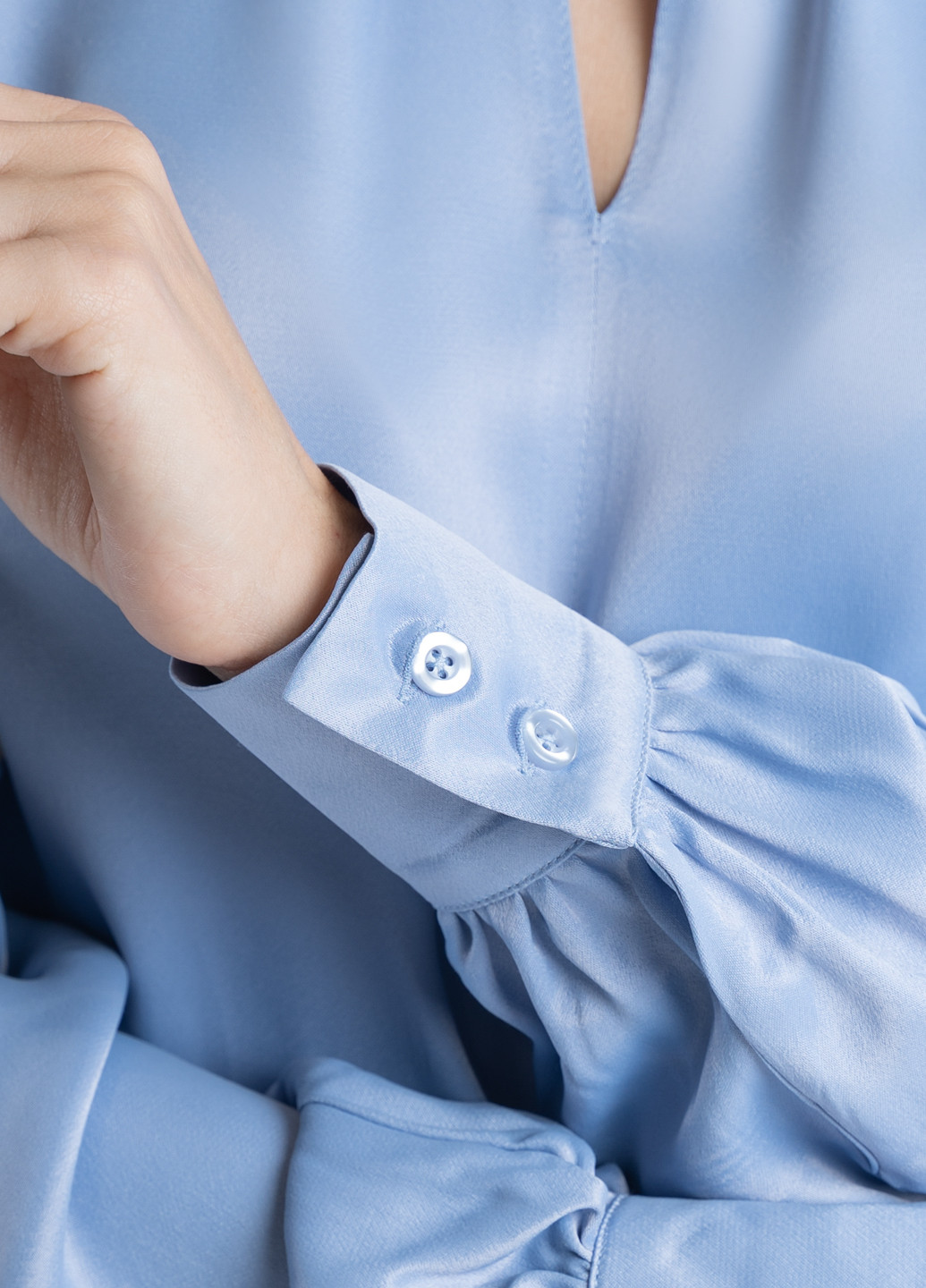 Блакитна зимня блуза жіноча Arber Emy
