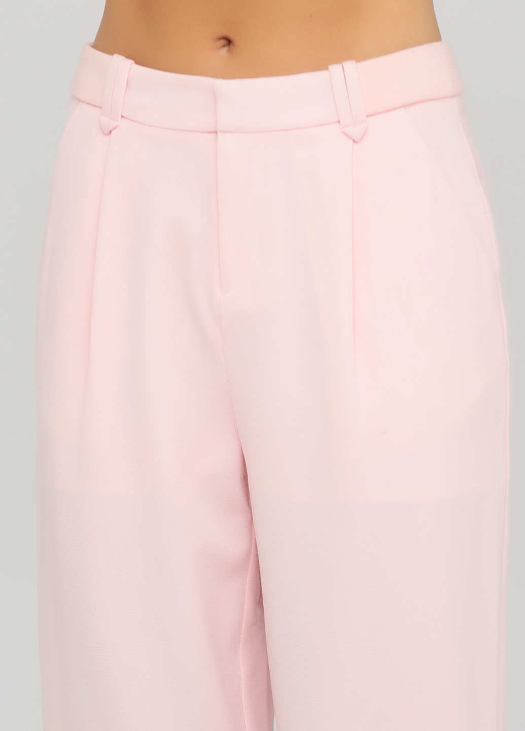 Светло-розовые кэжуал демисезонные кюлоты брюки Only