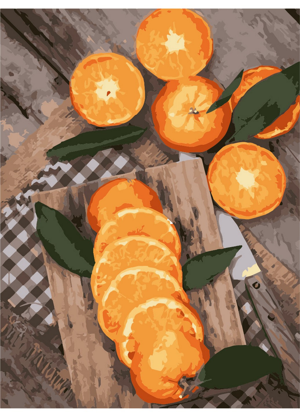 Картина за номерами "Яскравий апельсин" 40х30 см ArtStory (253101952)