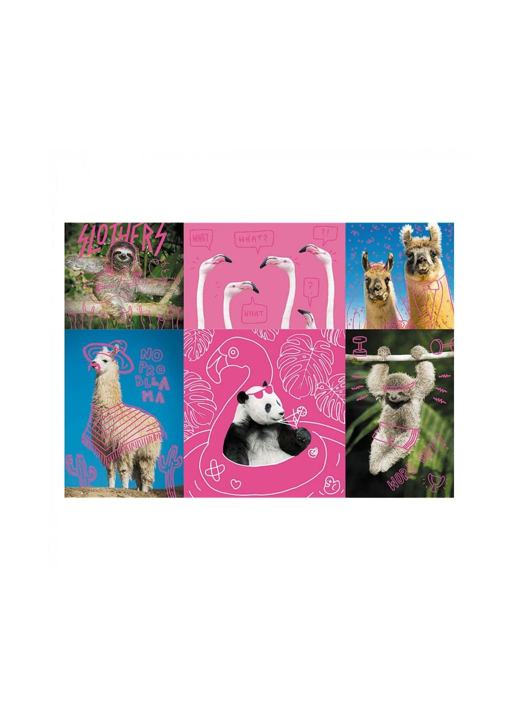 Пазл Neon Пустотливі звірята, 1000 елементів (6336964) Trefl (254076548)