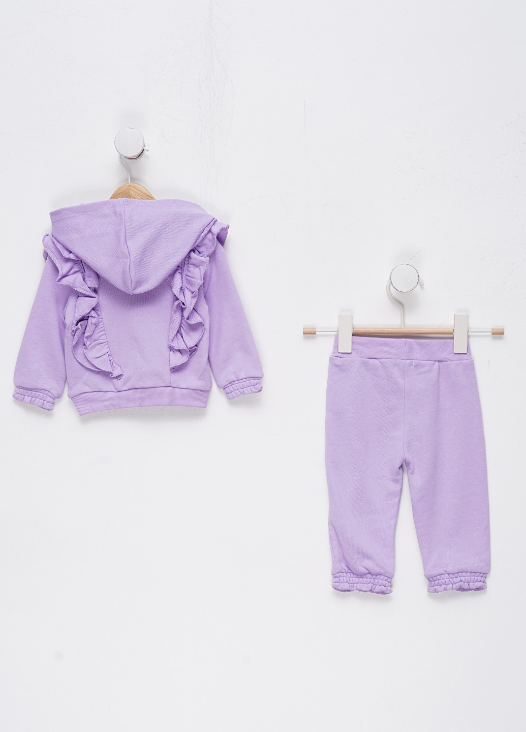 Сиреневый демисезонный костюм (худи, брюки) брючный HABITUAL
