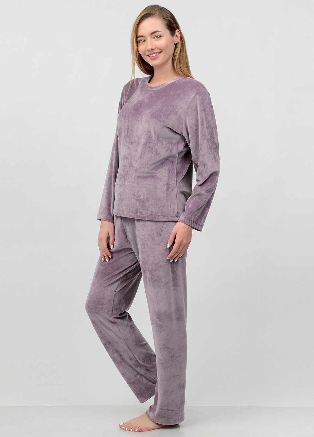 Сиреневая всесезон пижама (лонгслив, брюки) лонгслив + брюки SWEET NIGHT