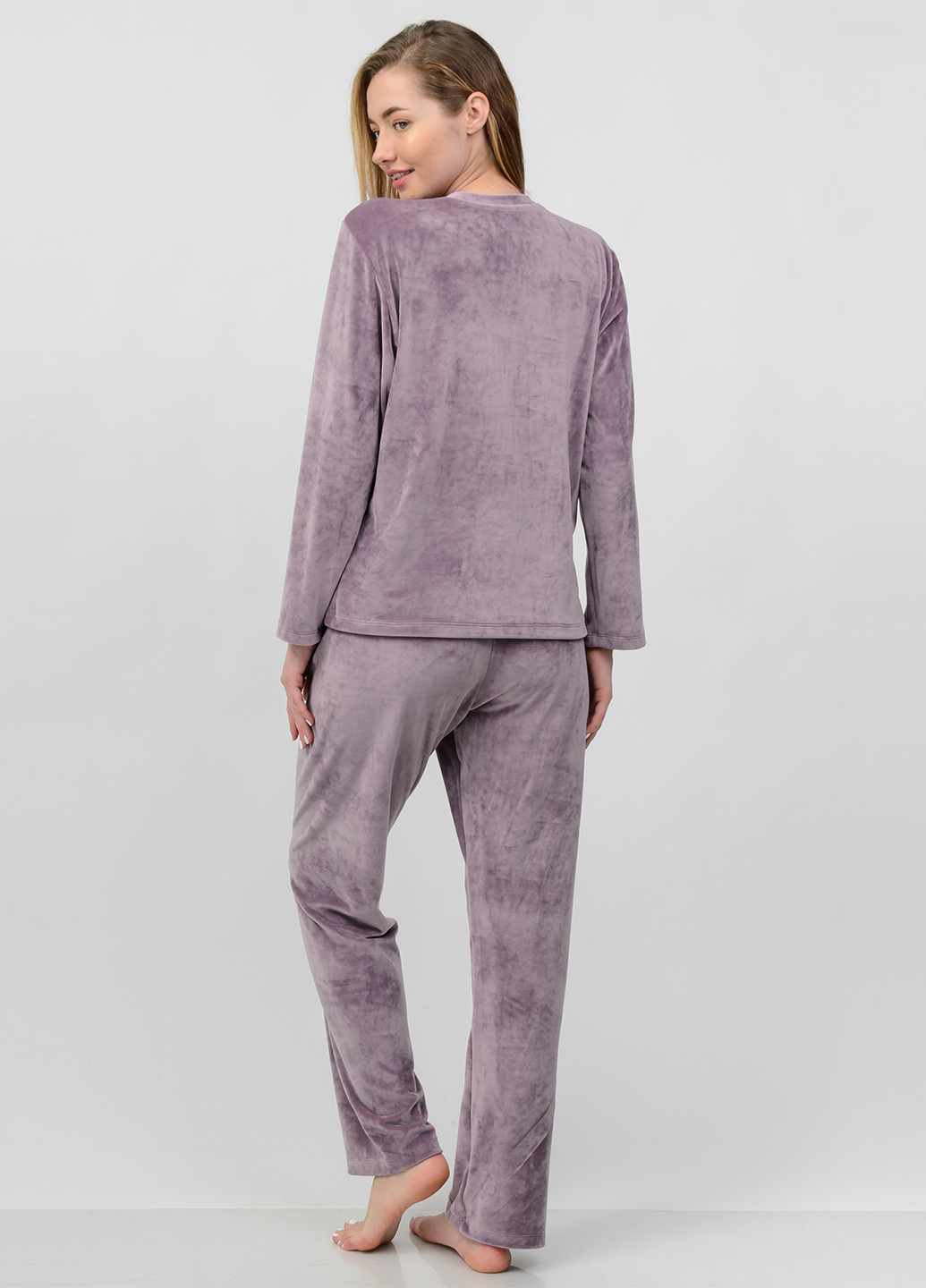 Сиреневая всесезон пижама (лонгслив, брюки) лонгслив + брюки SWEET NIGHT