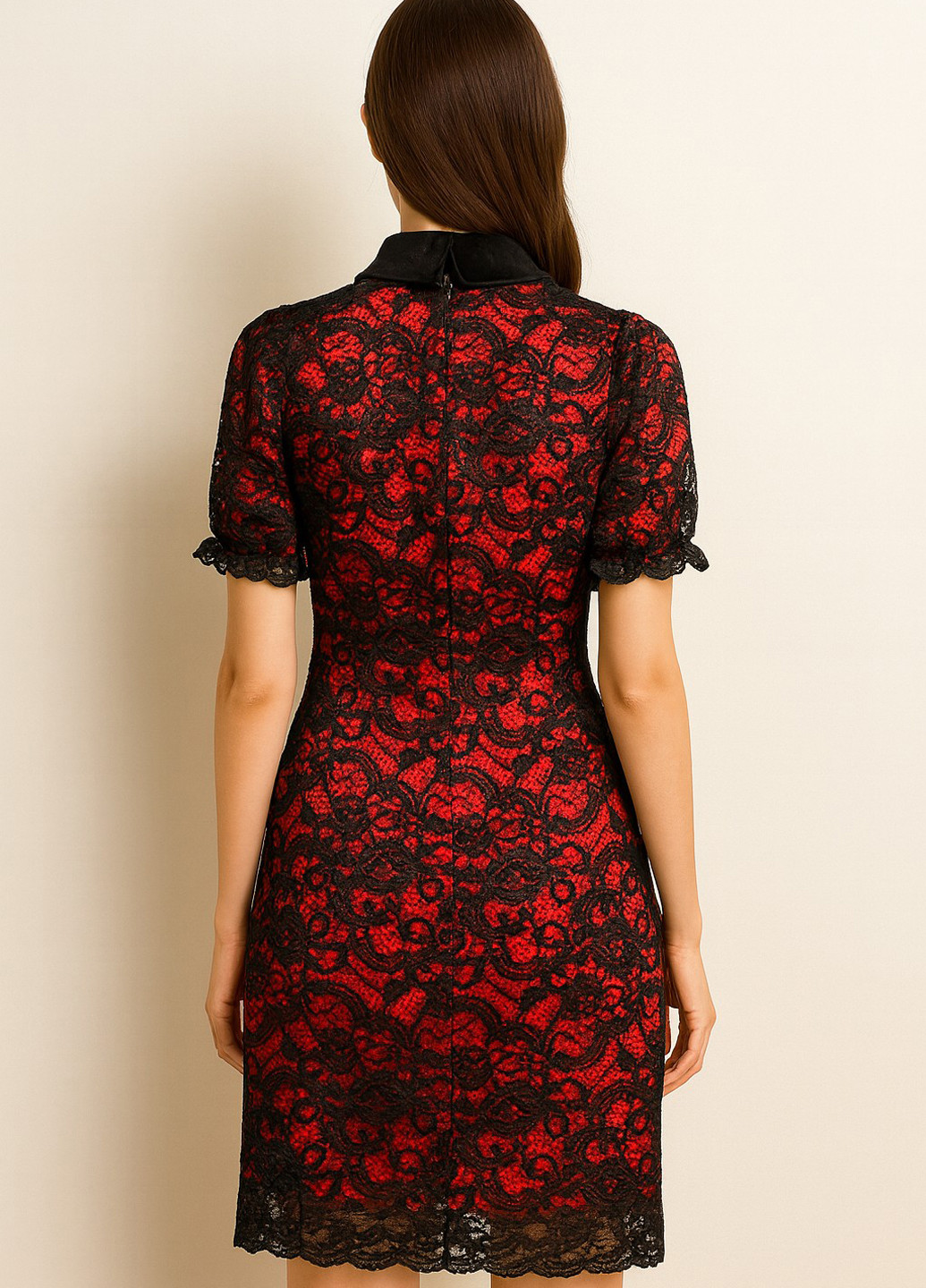 Комбінована вечірня сукня футляр Sassofono колор блок