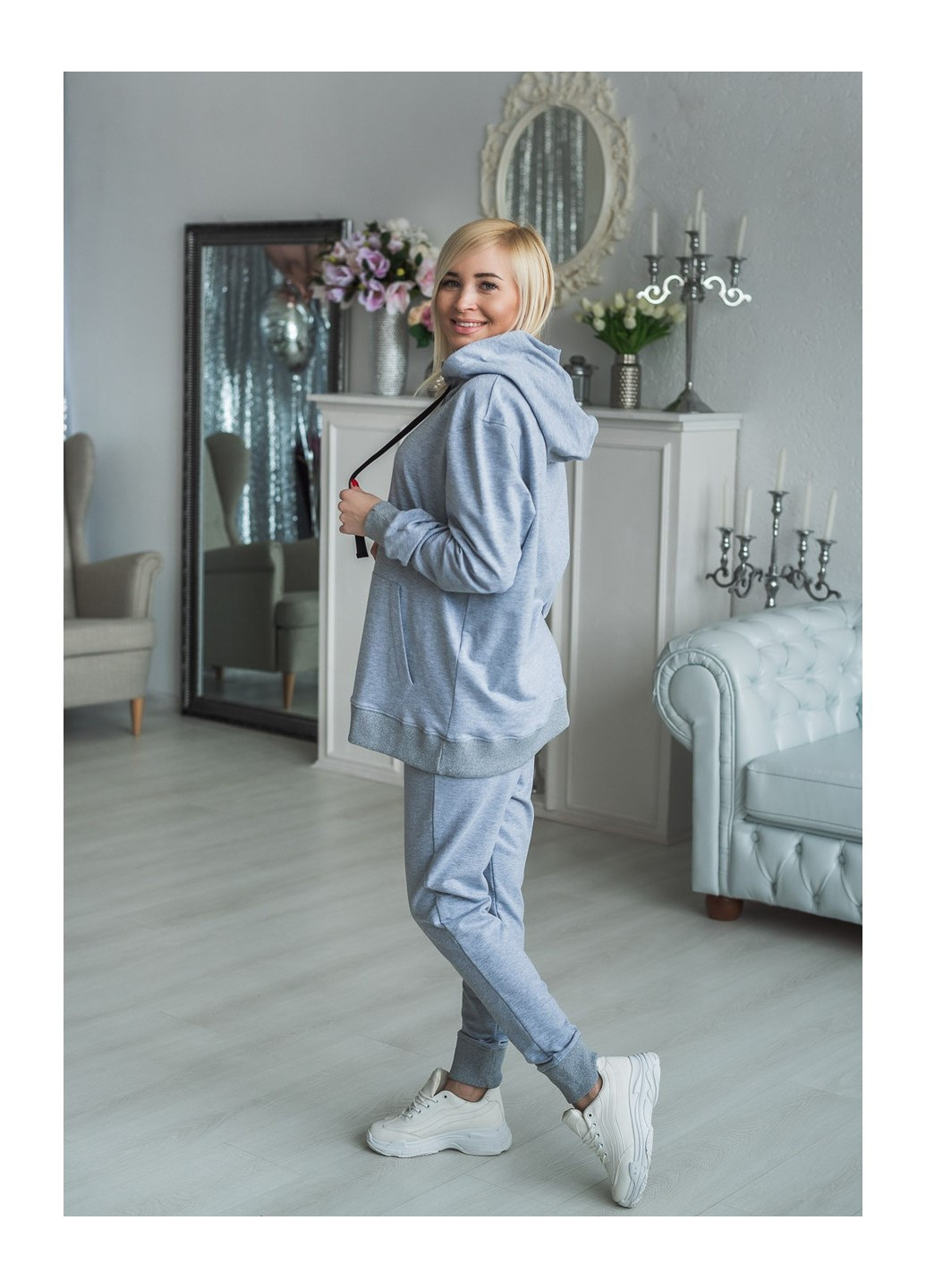 Спортивний костюм 02406/1 56 Світло-сірий Versal (223357285)