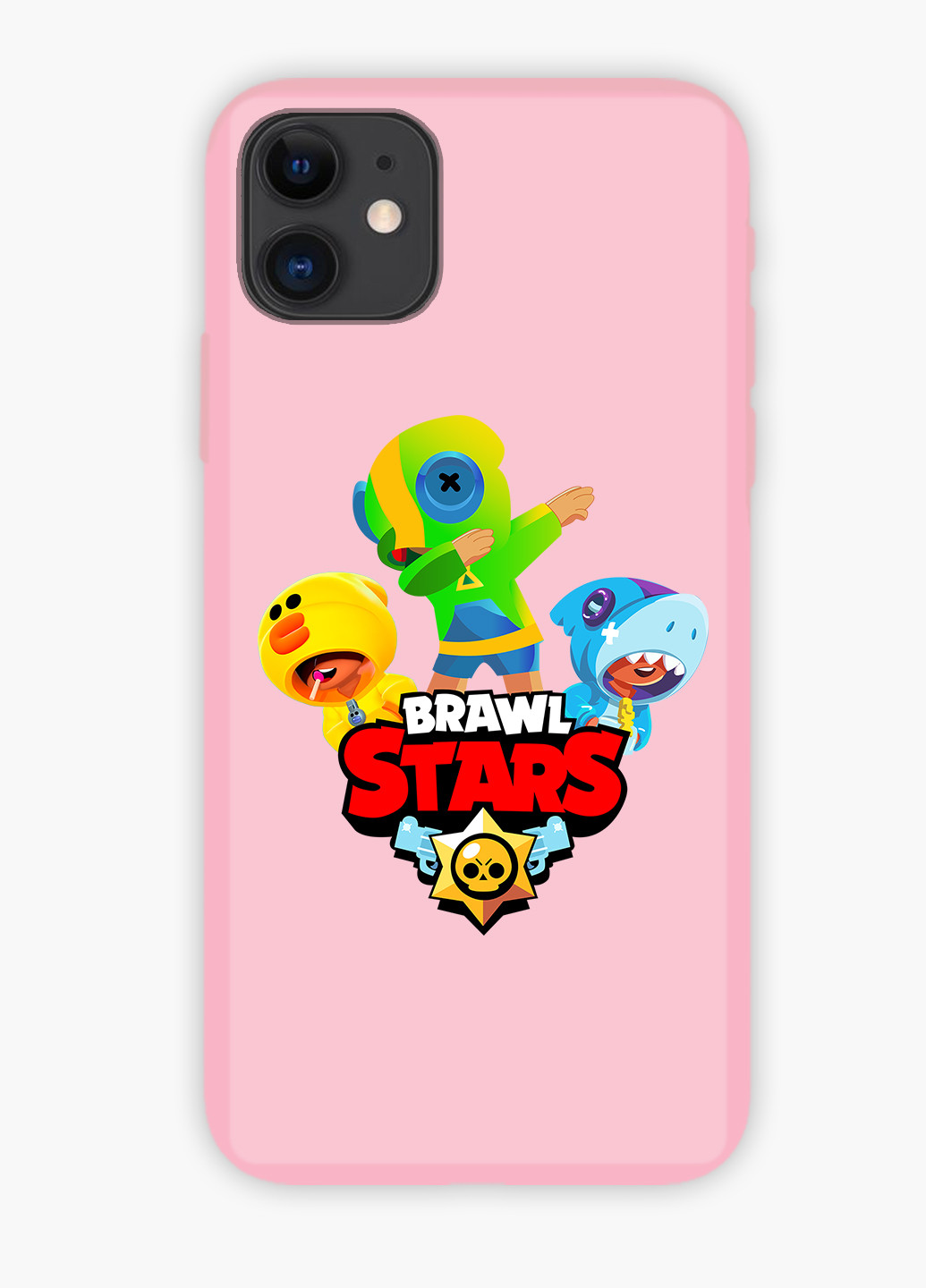 Чехол силиконовый Apple Iphone X Леон Бравл Старс (Leon Brawl Stars) (6129-1703) MobiPrint (219517452)