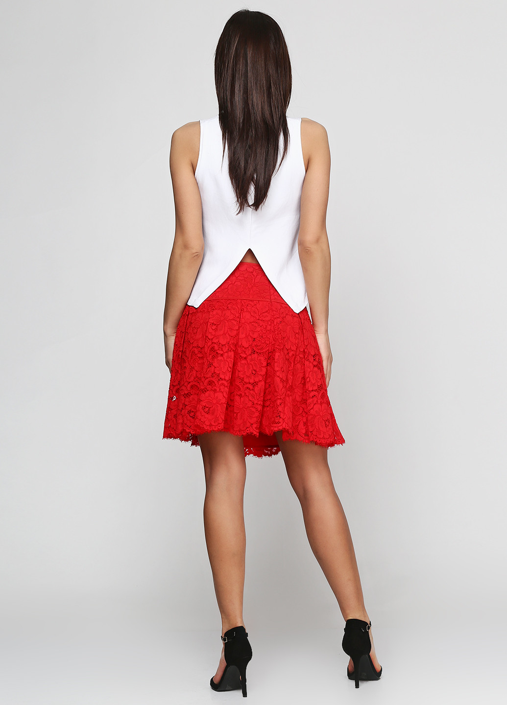 Красная кэжуал юбка DKNY мини