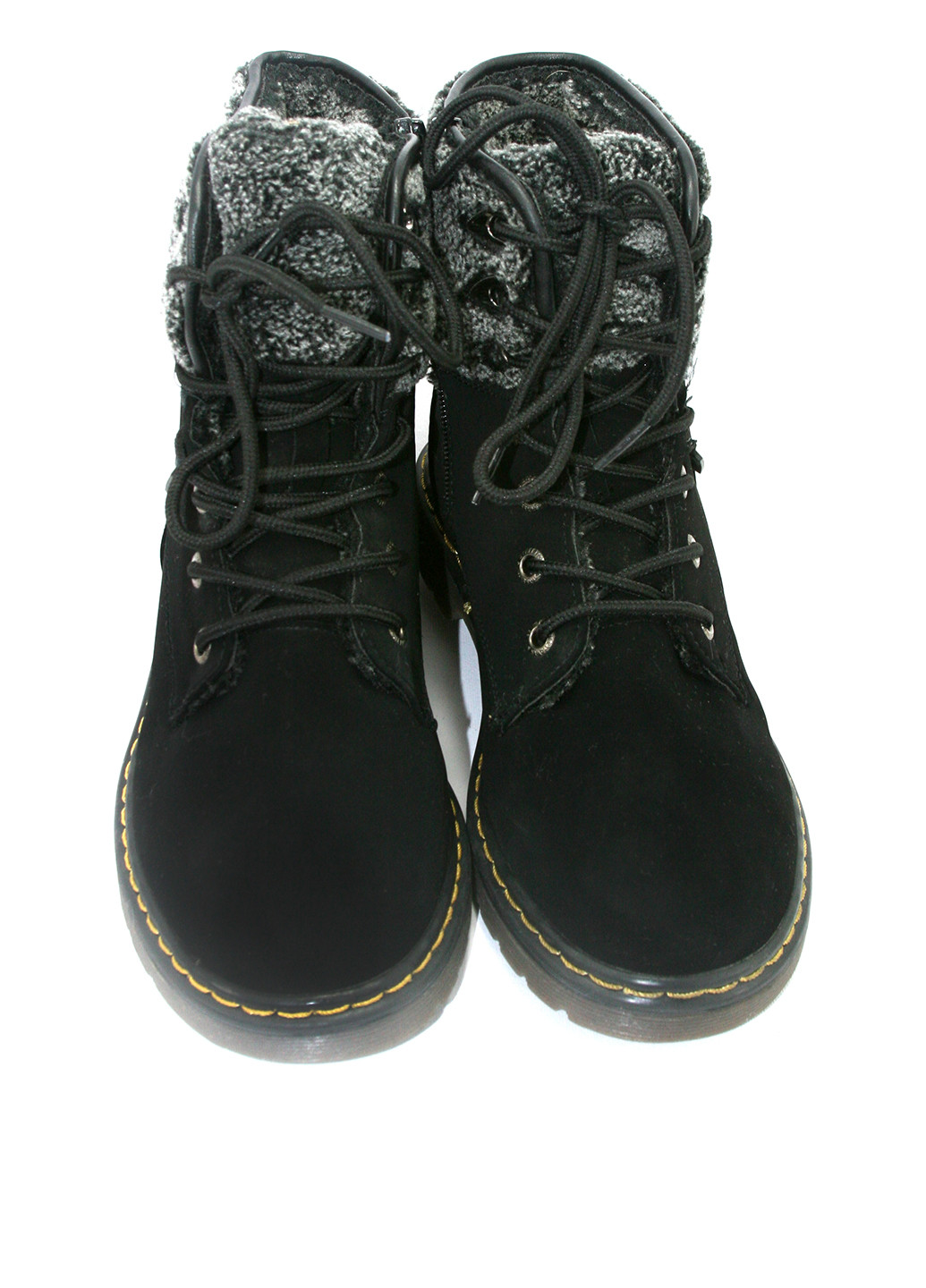 Зимние ботинки Mila со шнуровкой, с мехом из искусственного нубука